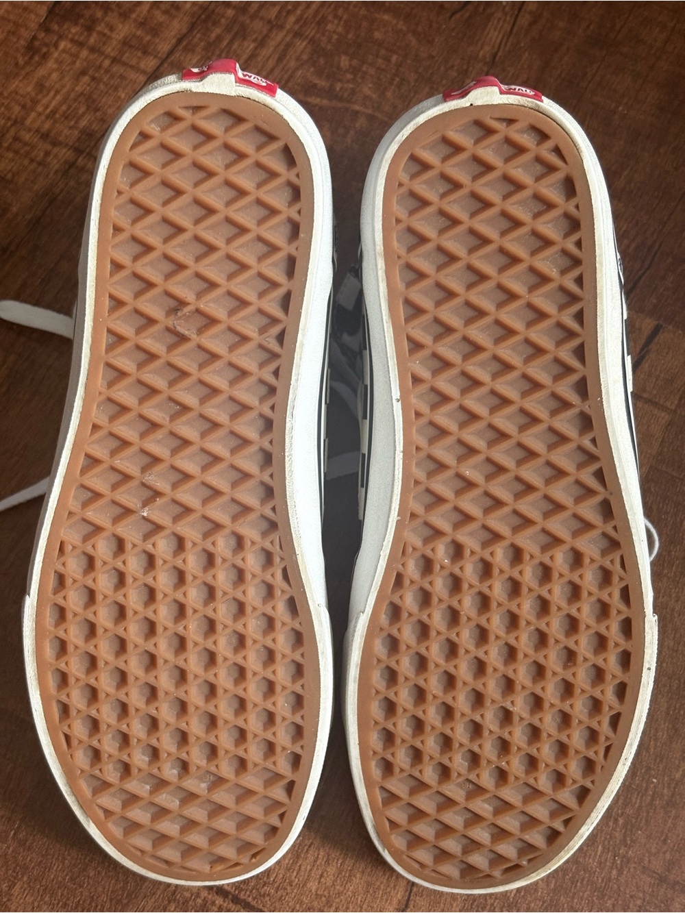 Vans Women’s Sz 8.5 Sk8-Hi Tapered Checkerboard high-top sneakers NEED CLEANING - Picture 9 of 10